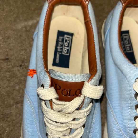 Polo by Ralph Lauren Blue and Brown Sneakers size 10 - Picture 8 of 8